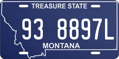 MT license plate 938897L
