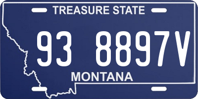 MT license plate 938897V