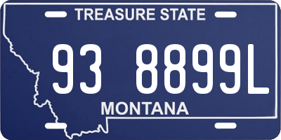 MT license plate 938899L