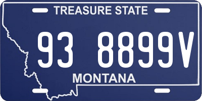 MT license plate 938899V