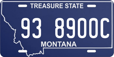 MT license plate 938900C