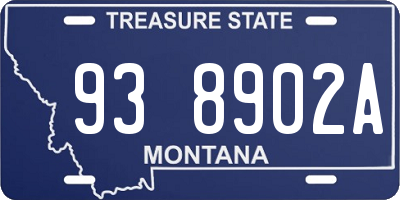 MT license plate 938902A