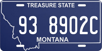 MT license plate 938902C