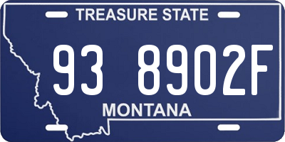 MT license plate 938902F