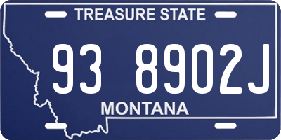 MT license plate 938902J