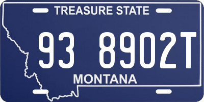 MT license plate 938902T