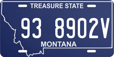 MT license plate 938902V