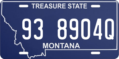 MT license plate 938904Q