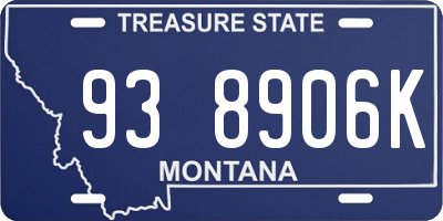 MT license plate 938906K