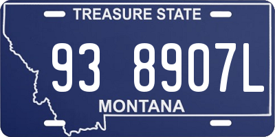 MT license plate 938907L