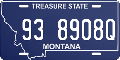 MT license plate 938908Q