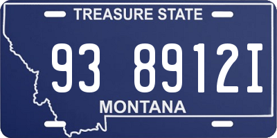 MT license plate 938912I