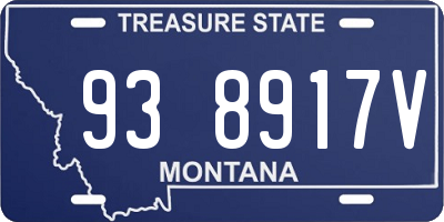 MT license plate 938917V