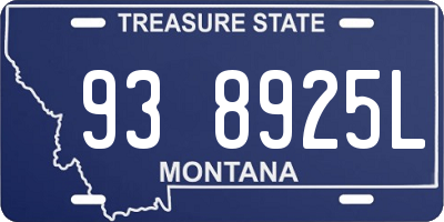 MT license plate 938925L