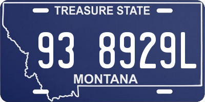 MT license plate 938929L