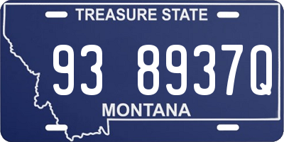 MT license plate 938937Q