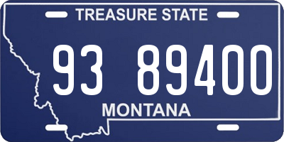 MT license plate 938940O