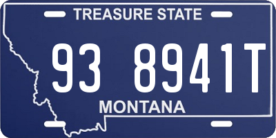 MT license plate 938941T
