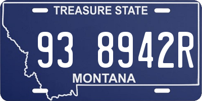 MT license plate 938942R