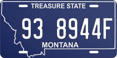 MT license plate 938944F