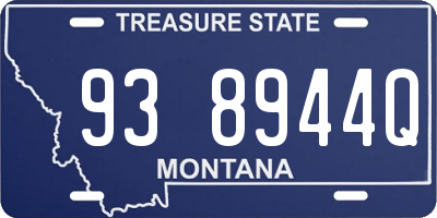 MT license plate 938944Q