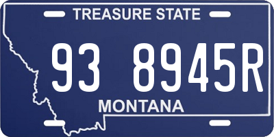 MT license plate 938945R