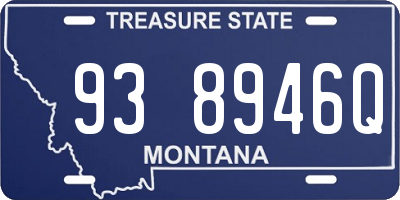 MT license plate 938946Q