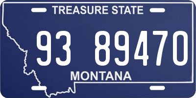 MT license plate 938947O
