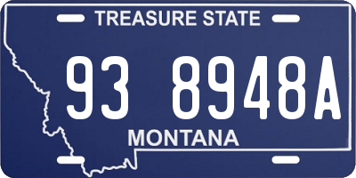 MT license plate 938948A