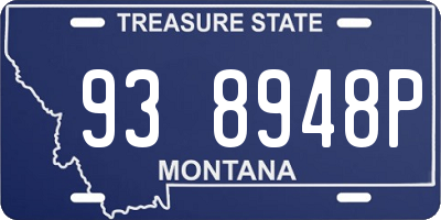 MT license plate 938948P
