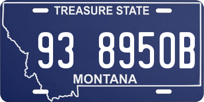 MT license plate 938950B