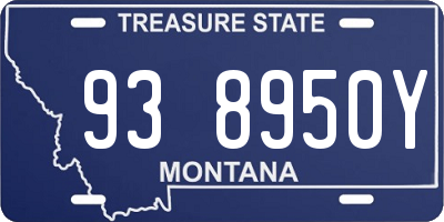 MT license plate 938950Y
