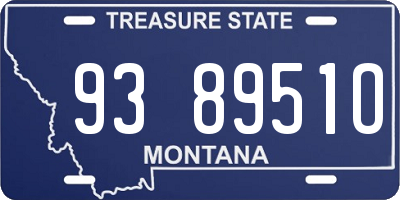 MT license plate 938951O