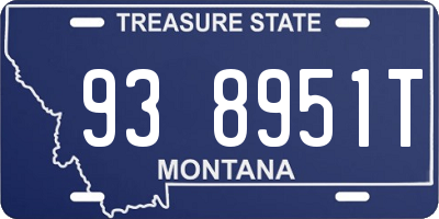 MT license plate 938951T