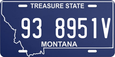 MT license plate 938951V