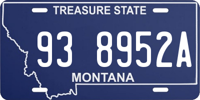 MT license plate 938952A