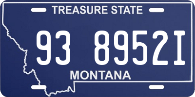 MT license plate 938952I
