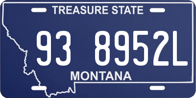 MT license plate 938952L