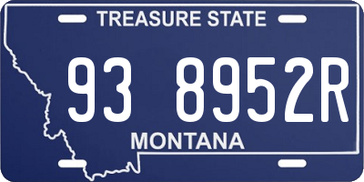 MT license plate 938952R