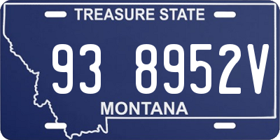 MT license plate 938952V