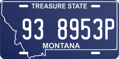 MT license plate 938953P