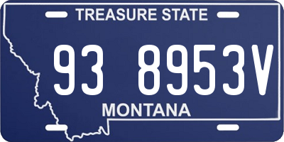 MT license plate 938953V