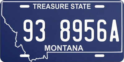MT license plate 938956A