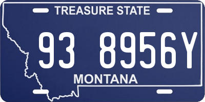 MT license plate 938956Y