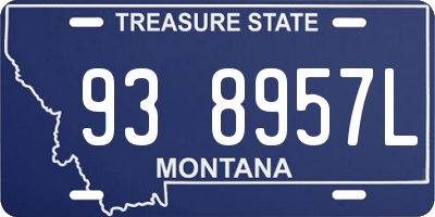 MT license plate 938957L