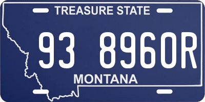 MT license plate 938960R