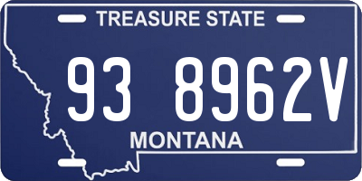 MT license plate 938962V