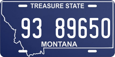 MT license plate 938965O