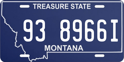 MT license plate 938966I