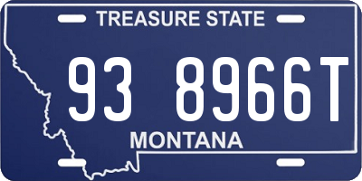 MT license plate 938966T